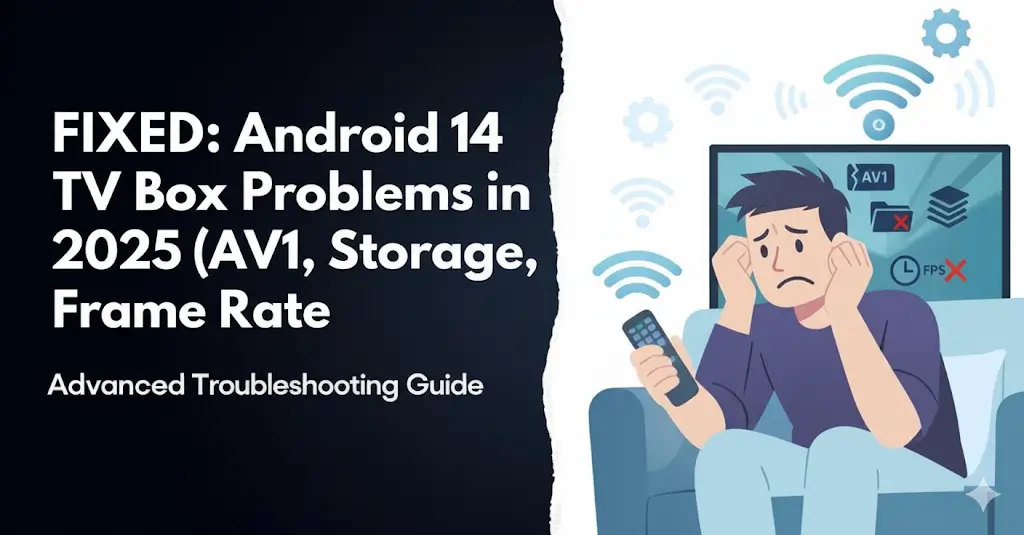 "Android 14 TV box problems